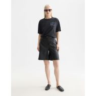 Picture of SCOTCH&SODA WOMEN'S WASHED ARTWORK LOOSE T-SHIRT IN METEORITE 7