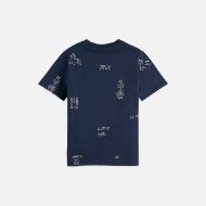 Picture of SCOTCH&SODA WOMEN'S PRINTED REGULAR FIT T-SHIRT IN CARBON 2