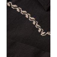 Picture of SCOTCH&SODA WOMEN'S BOXY SHORT SLEEVE SHIRT IN METEORITE 3