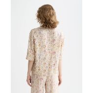 Picture of SCOTCH&SODA WOMEN'S PRINTED SHORT SLEEVE SHIRT IN COSMIC SKY EGGNOG 5