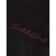 Picture of SCOTCH&SODA WOMEN'S 40 YEARS EMBROIDERED SHORT SLEEVE SHIRT IN METEORITE 3