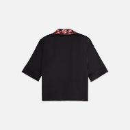 Picture of SCOTCH&SODA WOMEN'S 40 YEARS EMBROIDERED SHORT SLEEVE SHIRT IN METEORITE 2