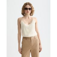 Picture of SCOTCH&SODA WOMEN'S CORE JERSEY WOVEN TANK IN OFF WHITE 4