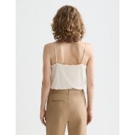 Picture of SCOTCH&SODA WOMEN'S CORE JERSEY WOVEN TANK IN OFF WHITE 5