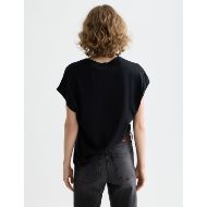 Picture of SCOTCH&SODA WOMEN'S CORE SLUB V- NECK T-SHIRT IN BLACK 5