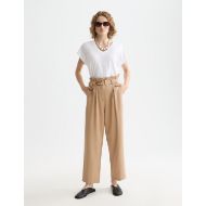 Picture of SCOTCH&SODA WOMEN'S CORE SLUB V- NECK T-SHIRT IN WHITE 7