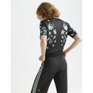 Picture of SCOTCH&SODA WOMEN'S 40 YEARS JACQUARD SHORT SLEEVE PULLOVER IN METEORITE 5