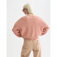 Picture of SCOTCH&SODA WOMEN'S FUZZY RELAXED CARDIGAN IN CANYON CLAY MELANGE 5