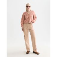 Picture of SCOTCH&SODA WOMEN'S FUZZY RELAXED CARDIGAN IN CANYON CLAY MELANGE 7