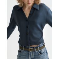 Picture of SCOTCH&SODA WOMEN'S MODAL SHIRT IN CARBON 6