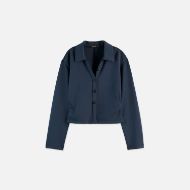 Picture of SCOTCH&SODA WOMEN'S MODAL SHIRT IN CARBON 1