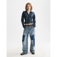 Picture of SCOTCH&SODA WOMEN'S MODAL SHIRT IN CARBON 7