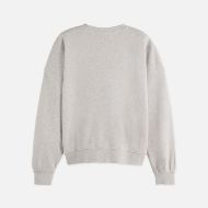 Picture of SCOTCH&SODA WOMEN'S DENIM GRAPHIC OVERSIZED FIT SWEATSHIRT IN GREY MELANGE 2