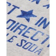 Picture of SCOTCH&SODA WOMEN'S DENIM GRAPHIC OVERSIZED FIT SWEATSHIRT IN GREY MELANGE 3