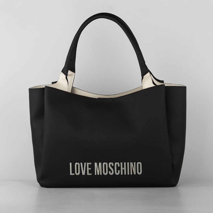 Picture of LOVE MOSCHINO WOMEN'S SHOPPING BAG BOLD LOVE IN BLACK