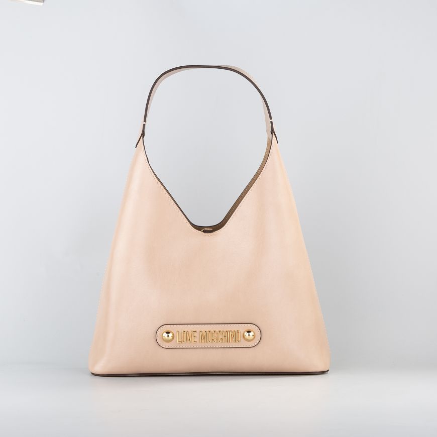 Picture of LOVE MOSCHINO WOMEN'S MAXI HOBO BAG IN NUDE