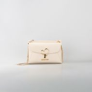 Picture of LOVE MOSCHINO WOMEN'S CROSSBODY BAG HEART TURNLOCK IN IVORY 1