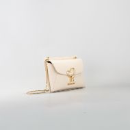 Picture of LOVE MOSCHINO WOMEN'S CROSSBODY BAG HEART TURNLOCK IN IVORY 2