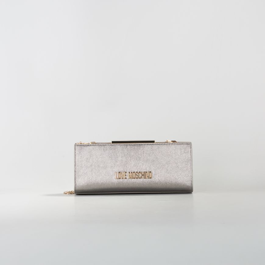 Picture of LOVE MOSCHINO WOMEN'S SMART DAILY BAG WITH LETTERING LOGO IN GREY