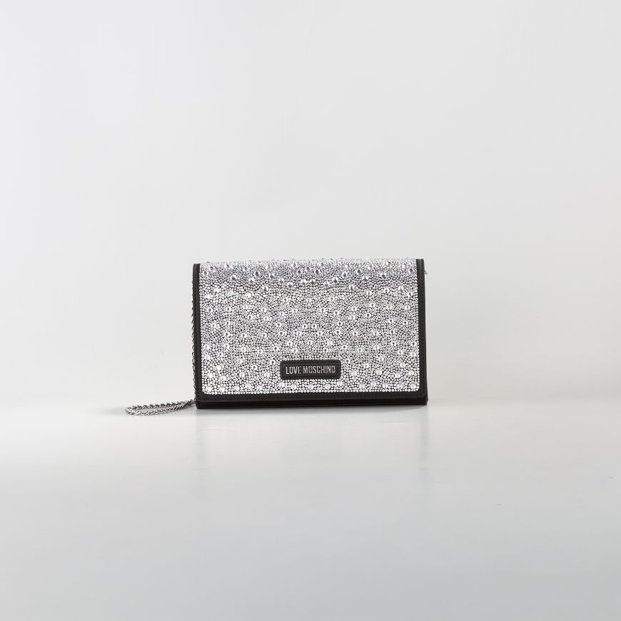 Picture of LOVE MOSCHINO WOMEN'S SHOULDER BAG GLIMMER IN BLACK