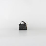 Picture of LOVE MOSCHINO WOMEN'S QUILTED KEYCHAIN IN BLACK 3