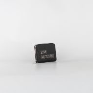 Picture of LOVE MOSCHINO WOMEN'S MEDIUM ZIP AROUND WALLET BOLD LOVE IN BLACK 2