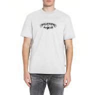 Picture of REPLAY MEN'S DENIM GOODS PRINT T-SHIRT IN NATURAL WHITE 1