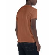 Picture of REPLAY MEN'S COTTON CREW-NECK T-SHIRT IN TOBACCO 2