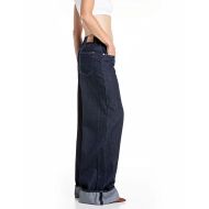 Picture of REPLAY WOMEN'S NALAJA WIDE FIT JEANS 12.5 OZ COTTON/LYOCELL INDIGO IN DARK BLUE 2