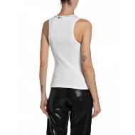 Picture of REPLAY WOMEN'S SLIM-FIT COTTON RIB TOP IN WHITE 2