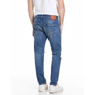 Picture of REPLAY MEN'S WILLBI REGULAR FIT JEANS 12 OZ RED CAST INDIGO COMFORT IN MEDIUM BLUE 3