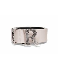 Picture of REPLAY WOMEN'S MONOGRAM-BUCKLE BELT IN FOG 1