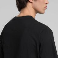 Picture of REPLAY MEN'S JERSEY T-SHIRT WITH RED R LOGO IN BLACK 3