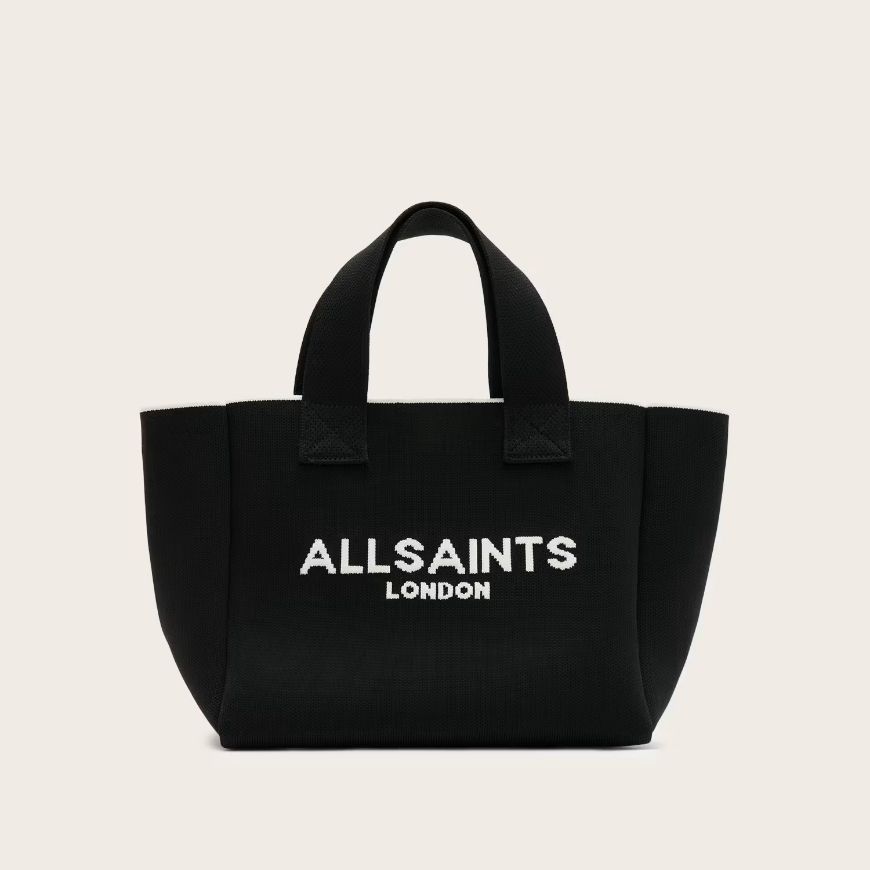 Снимка на ALLSAINTS ДАМСКА ЧАНТА IZZY LOGO PRINT KNITTED MINI TOTE BAG В ЧЕРНО