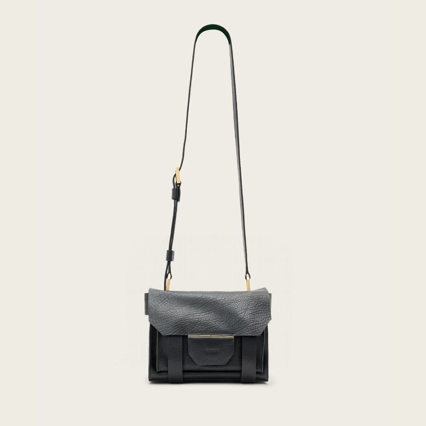 Снимка на ALLSAINTS ДАМСКА ЧАНТА URSA G LEATHER MINI CROSSBODY BAG В ЧЕРНО