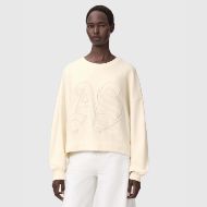 Снимка на ALLSAINTS ДАМСКИ СУИТШЪРТ LILA EMBOSSED SWEATSHIRT В БЯЛО 1