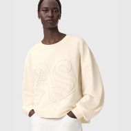 Снимка на ALLSAINTS ДАМСКИ СУИТШЪРТ LILA EMBOSSED SWEATSHIRT В БЯЛО 3
