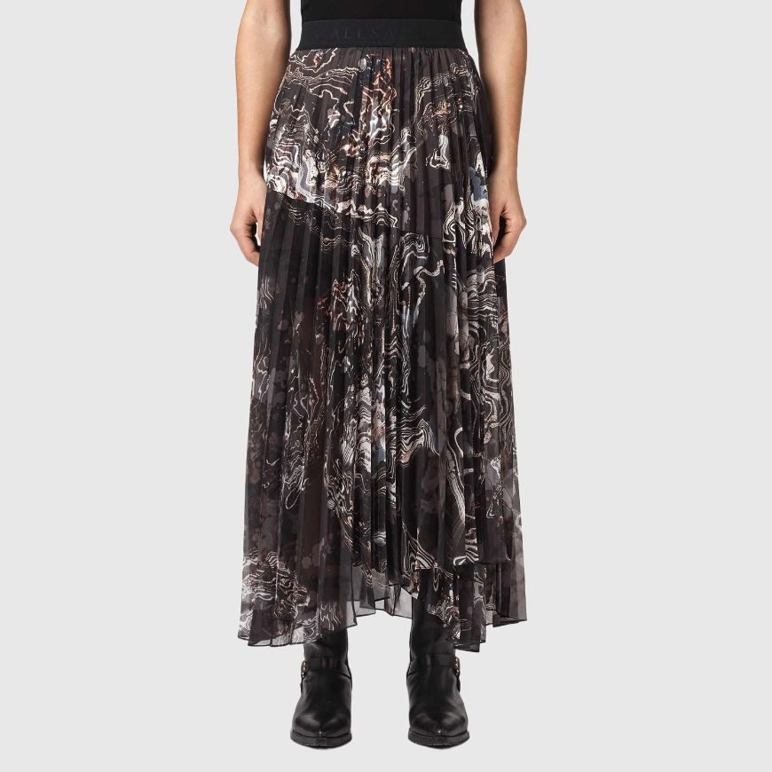Снимка на ALLSAINTS ДАМСКА ПОЛА MICAELA PLEATED SKIRT В КОМБИНАЦИЯ