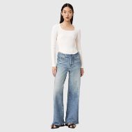 Снимка на ALLSAINTS ДАМСКИ ПАНТАЛОН KAI TERRY TENCEL TROUSERS В СИНЬО 4