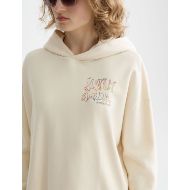 Picture of SCOTCH&SODA WOMEN'S WASHED ARTWORK HOODIE IN EGGNOG 6