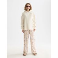 Picture of SCOTCH&SODA WOMEN'S WASHED ARTWORK HOODIE IN EGGNOG 7
