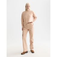 Picture of SCOTCH&SODA WOMEN'S RELAXED FIT SWEATSHIRT WITH FLOCK PRINT IN ROSE DUST 7