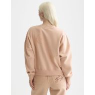 Picture of SCOTCH&SODA WOMEN'S RELAXED FIT SWEATSHIRT WITH FLOCK PRINT IN ROSE DUST 5
