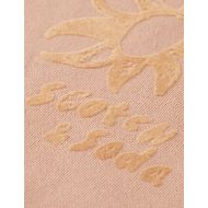 Picture of SCOTCH&SODA WOMEN'S RELAXED FIT SWEATSHIRT WITH FLOCK PRINT IN ROSE DUST 3