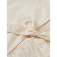 Picture of SCOTCH&SODA WOMEN'S OPEN NECK SWEATSHIRT WITH WOVEN FRONT PLACKET IN EGGNOG 3