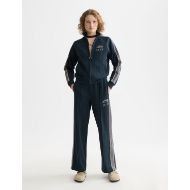 Picture of SCOTCH&SODA WOMEN'S ZIP THROUGH INTERLOCK SWEATSHIRT IN CARBON 7