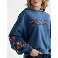 Picture of SCOTCH&SODA WOMEN'S 40 YEARS WASHED ARTWORK HOODIE IN ENSIGN BLUE 6