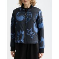 Picture of SCOTCH&SODA WOMEN'S QUILTED REVERSIBLE BOMBER JACKET IN METEORITE 7