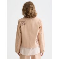 Picture of SCOTCH&SODA WOMEN'S EMBROIDERED JACKET IN ROSE DUST 5