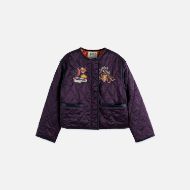 Picture of SCOTCH&SODA WOMEN'S 40 YEARS EMBROIDERED SOUVENIR JACKET IN SWEET GRAPE 1